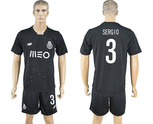 Oporto 3 Sergio Away Soccer Club Jersey