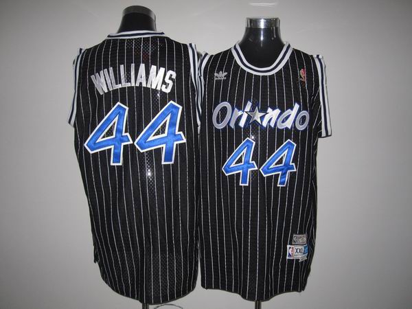 Orlando Magic 44 Jason Williams Stitched Black Throwback NBA Jersey