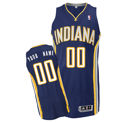Pacers Personalized Authentic Blue NBA Jersey