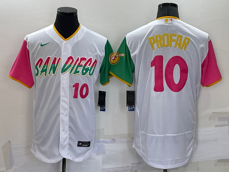 Padres 10 Jurickson Profar White Nike 2022 City Connect Flexbase Jersey