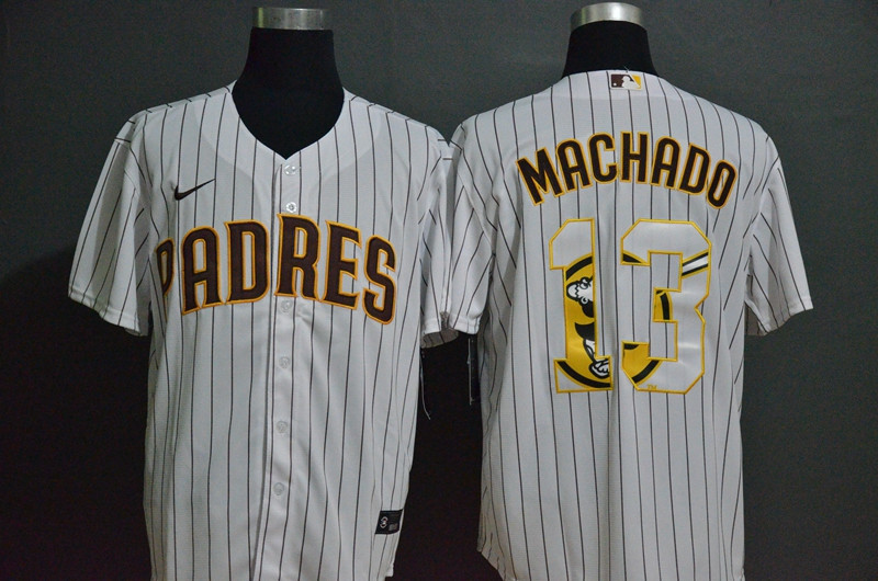 Padres 13 Manny Machado White 2020 Nike Cool Base Fashion Jersey