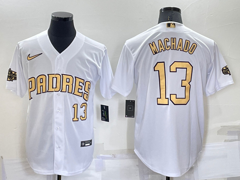 Padres 13 Manny Machado White Nike 2022 MLB All Star Cool Base Jerseys