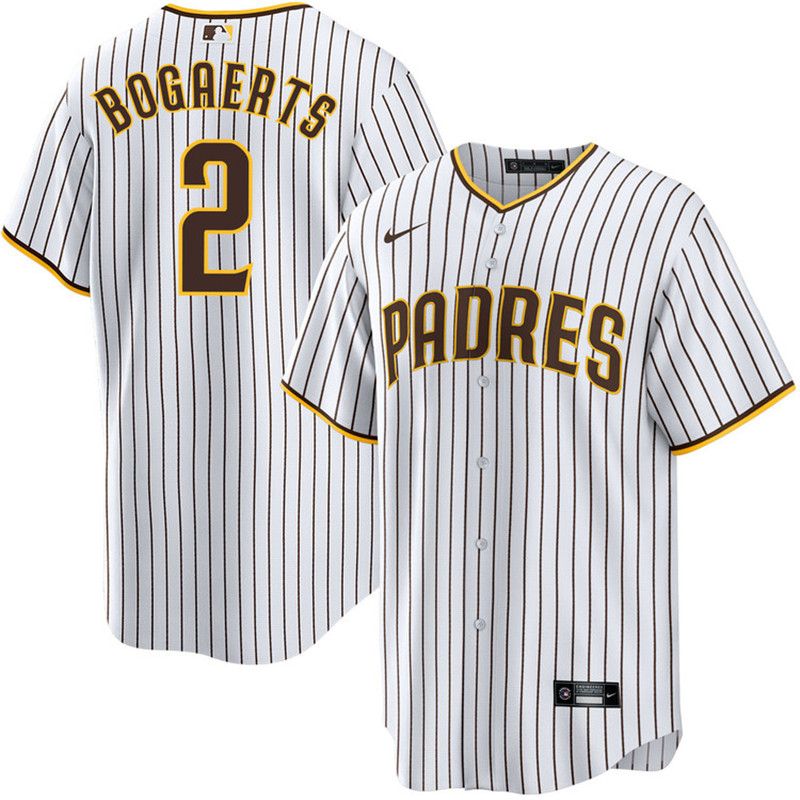 Padres 2 Xander Bogaerts White Nike Cool Base Jersey