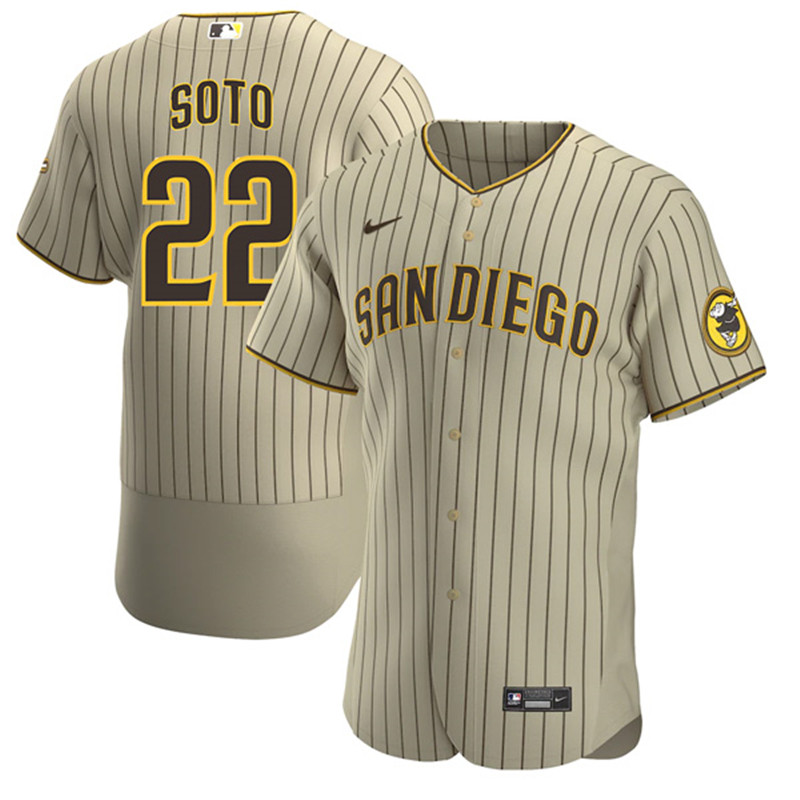 Padres 22 Juan Soto Brown Nike Flexbase Jersey