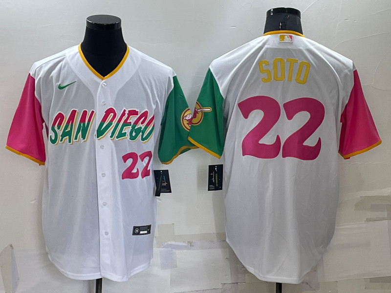 Padres 22 Juan Soto White Nike 2022 City Connect Cool Base Jerseys