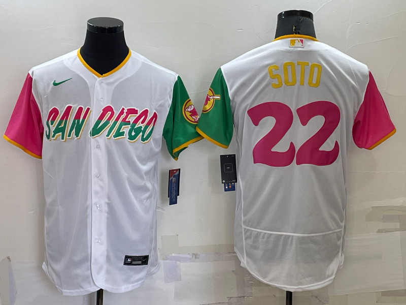 Padres 22 Juan Soto White Nike 2022 City Connect Flexbase Jersey