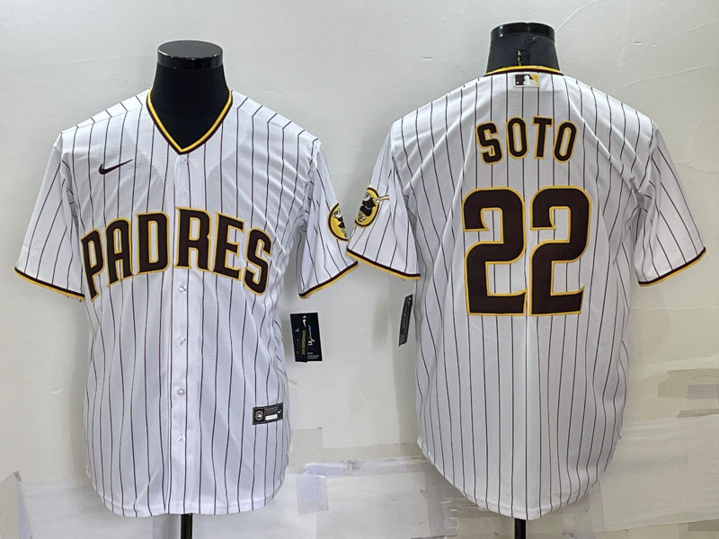 Padres 22 Juan Soto White Nike Cool Base Jersey