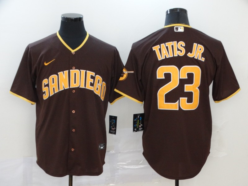 Padres 23 Fernando Tatis Jr. Brown Nike 2020 Cool Base Jersey