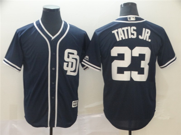 Padres 23 Fernando Tatis Jr. Navy Cool Base Jersey