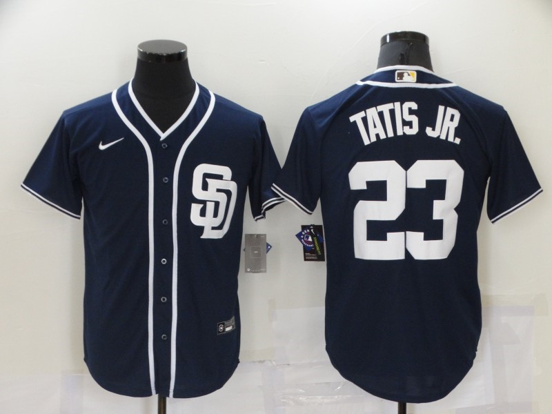 Padres 23 Fernando Tatis Jr. Navy Nike Cool Base Jersey