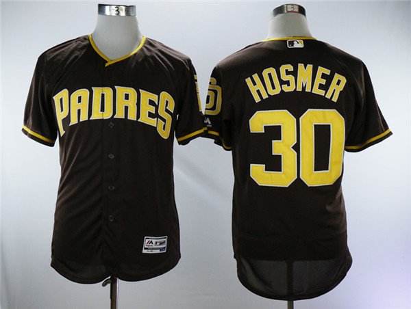 Padres 30 Eric Hosmer Brown Alternate Flexbase Jersey