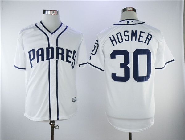 Padres 30 Eric Hosmer White Cool Base Jersey