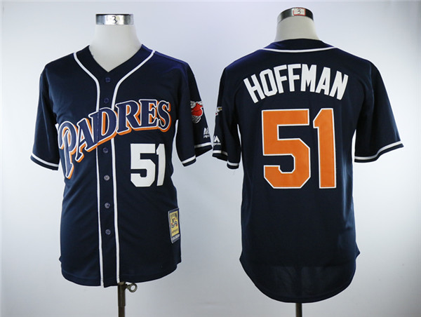 Padres 51 Trevor Hoffman 1998 Cooperstown Collection Jersey