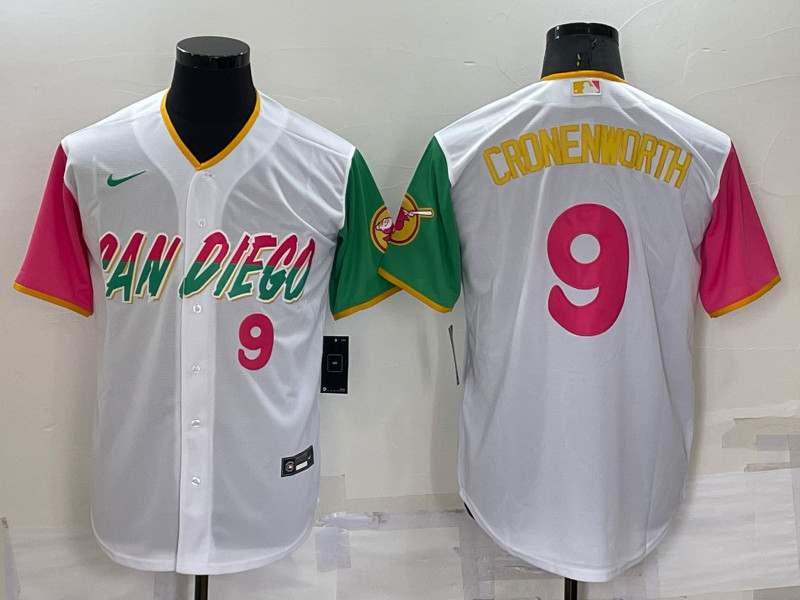 Padres 9 Jake Cronenworth White Nike 2022 City Connect Cool Base Jersey