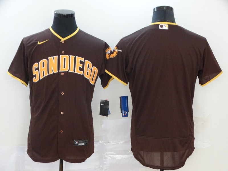 Padres Blank Brown Nike 2020 Flexbase Jersey