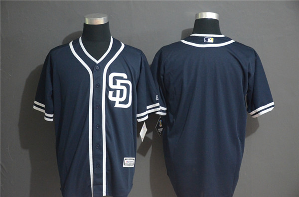 Padres Blank Navy Cool Base Jersey