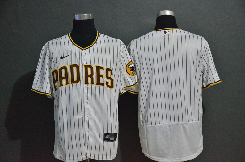 Padres Blank White Nike 2020 Flexbase Jersey