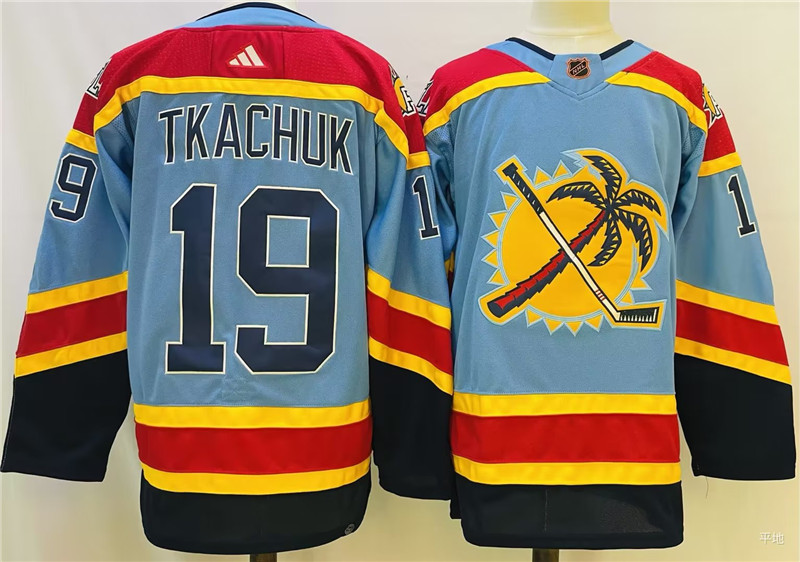 Panthers 19 Matthew Tkachuk Blue Reverse Retro Adidas Jersey