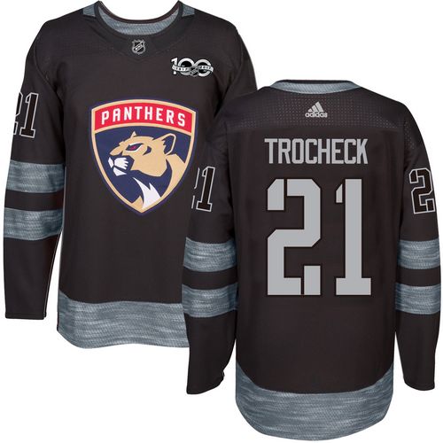 Panthers 21 Vincent Trocheck Black 1917 2017 100th Anniversary Stitched NHL Jersey