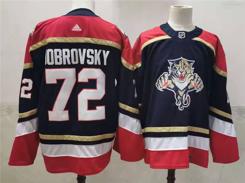 Panthers 72 Sergei Bobrovsky Black 2020 21 Reverse Retro Adidas Jersey