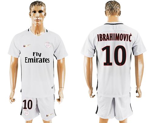 Paris Saint Germain 10 Ibrahimovic Sec Away Soccer Club Jersey