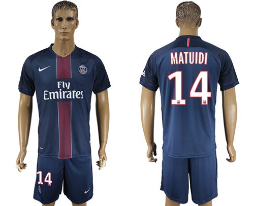 Paris Saint Germain 14 Matuidi Home Soccer Club Jersey