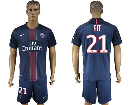 Paris Saint Germain 21 Fit Home Soccer Club Jersey