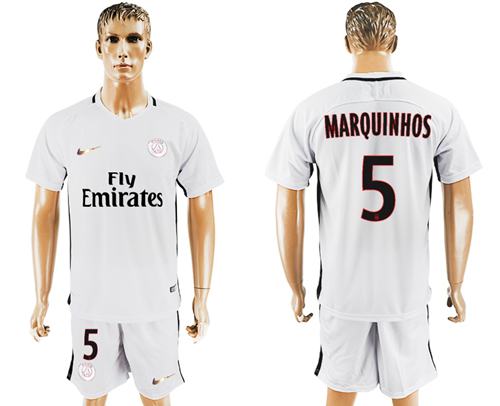 Paris Saint Germain 5 Marquinhos Sec Away Soccer Club Jersey