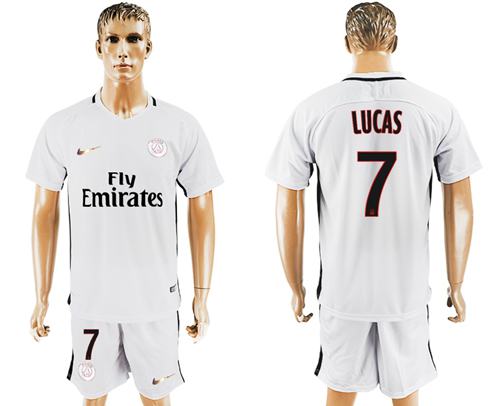 Paris Saint Germain 7 Lucas Sec Away Soccer Club Jersey