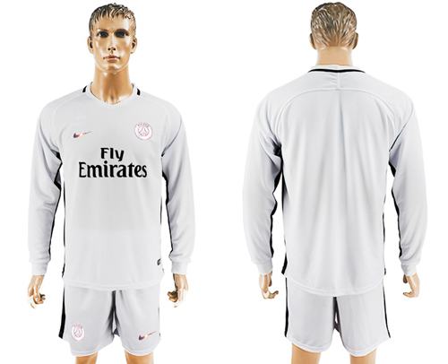 Paris Saint Germain Blank Sec Away Long Sleeves Soccer Club Jersey