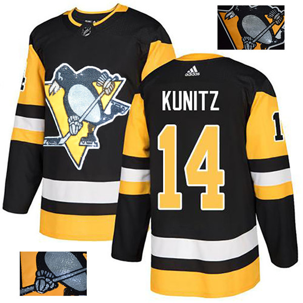 Penguins 14 Chris Kunitz Black Glittery Edition  Jersey
