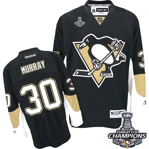 Penguins 30 Matt Murray Black Home 2016 Stanley Cup Champions Stitched NHL Jersey