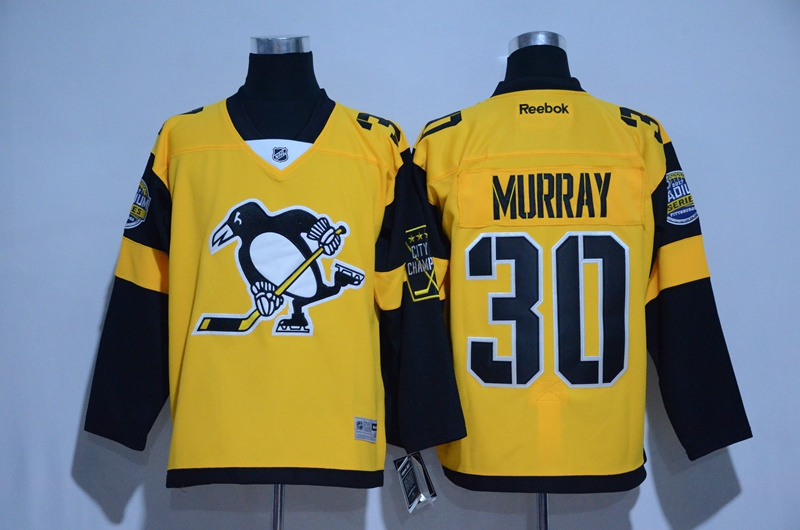 Penguins 30 Matt Murray Gold 2017 Stadium Series Stitched NHL Jersey