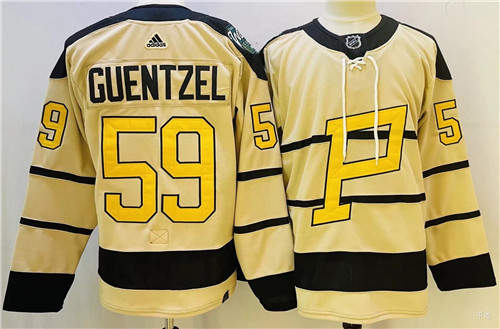 Penguins 59 Jake Guentzel Cream 2023 Winter Classic Adidas Jersey