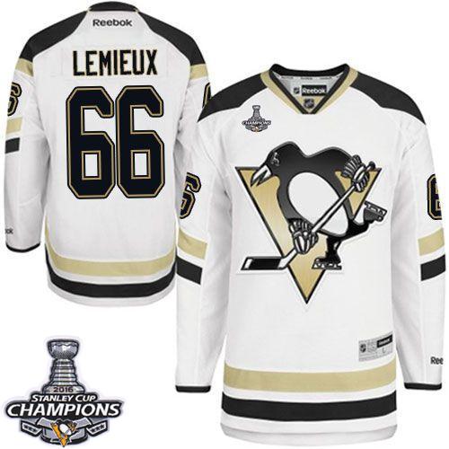 Penguins 66 Mario Lemieux White 2014 Stadium Series 2016 Stanley Cup Champions Stitched NHL Jersey