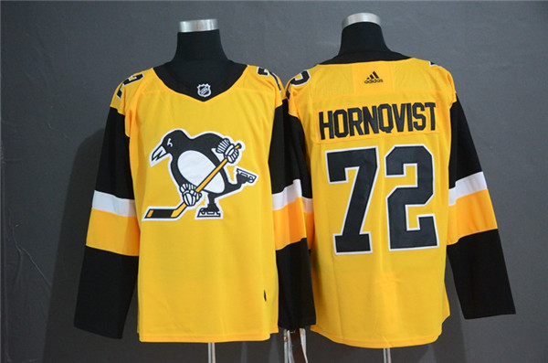 Penguins 72 Patric Hornqvist Gold Alternate  Jersey