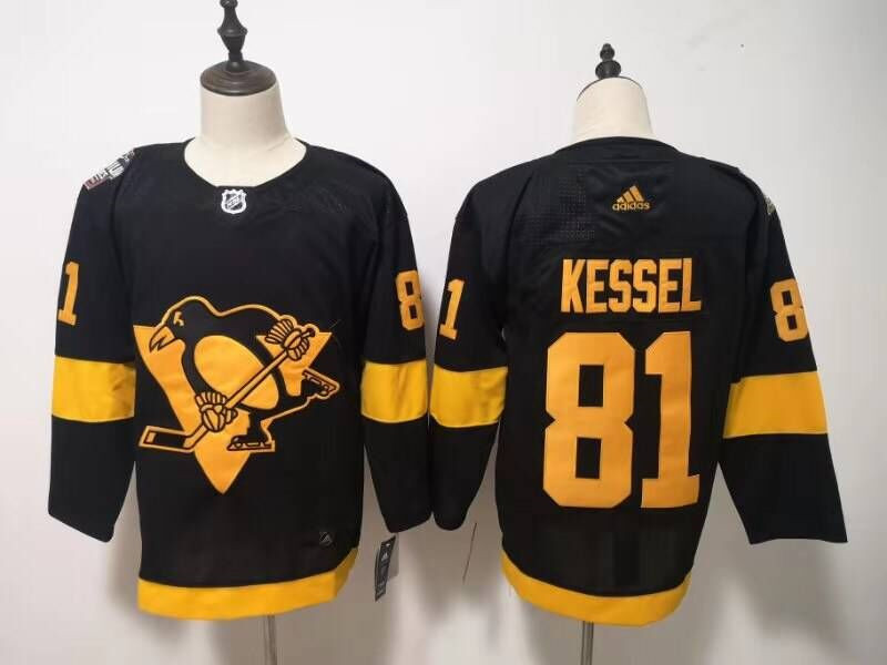 Penguins 81 Evgeni Kessel Black 2019 NHL Stadium Series  Jersey