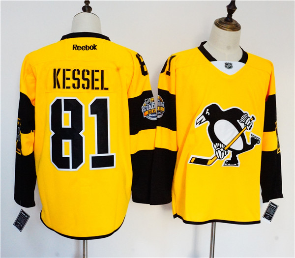 Penguins 81 Phil Kessel Gold 2017 Stadium Series Reebok Jersey