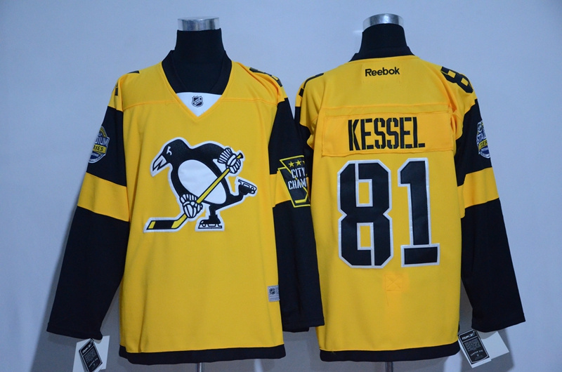 Penguins 81 Phil Kessel Gold 2017 Stadium Series Stitched NHL Jersey