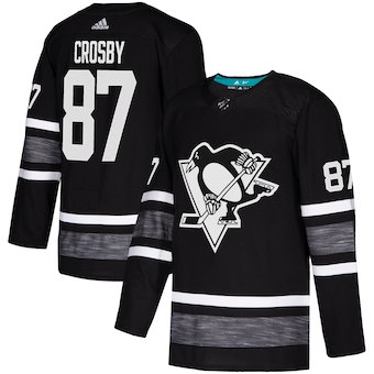 Penguins 87 Sidney Crosby Black 2019 NHL All Star Game  Jersey