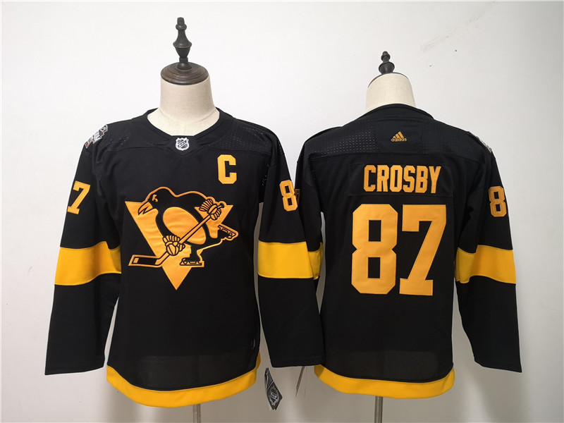 Penguins 87 Sidney Crosby Black Youth 2019 NHL Stadium Series  Jersey