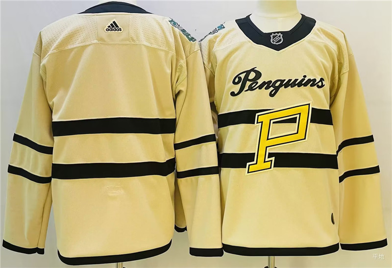 Penguins Blank Cream 2023 Winter Classic Adidas Jersey