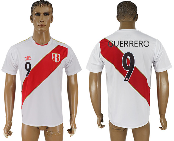 Peru Home 2018 FIFA World Cup Thailand Soccer Jersey