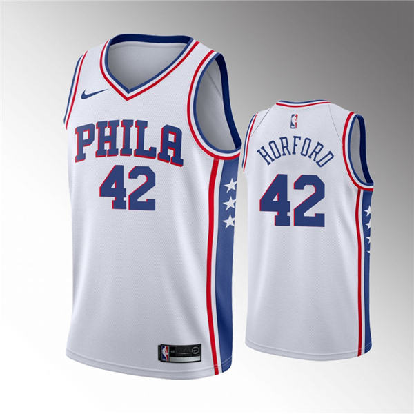 Philadelphia 76ers #42 Al Horford 2019 20 Association Jersey   White