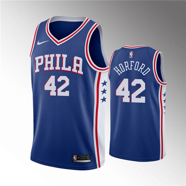 Philadelphia 76ers #42 Al Horford 2019 20 Icon Blue Jersey