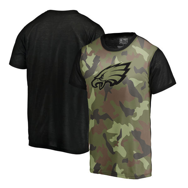 Philadelphia Eagles Camo NFL Pro Line by Fanatics Branded Blast Sublimated T Shirt