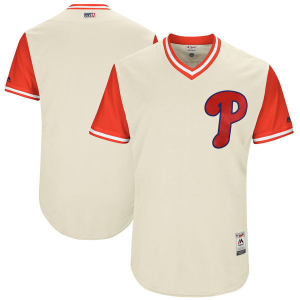 Phillies Majestic Tan 2017 Players Weekend Team Jersey