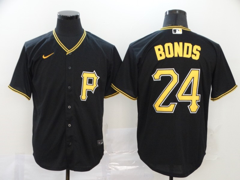 Pirates 24 Barry Bonds Black 2020 Nike Cool Base Jersey