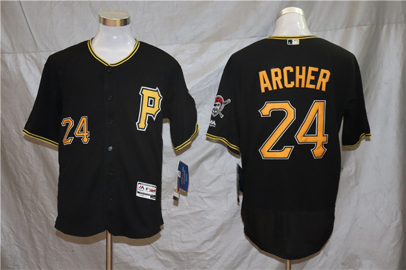 Pirates 24 Chris Archer Black Flexbase Jersey