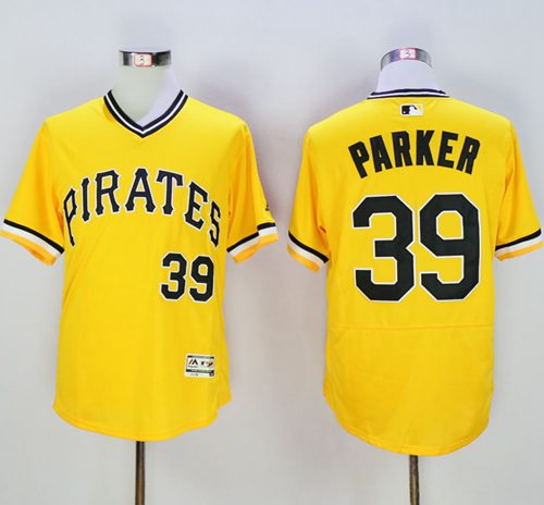 Pirates 39 Dave Parker Gold Flexbase Authentic Collection Cooperstown Stitched MLB Jersey